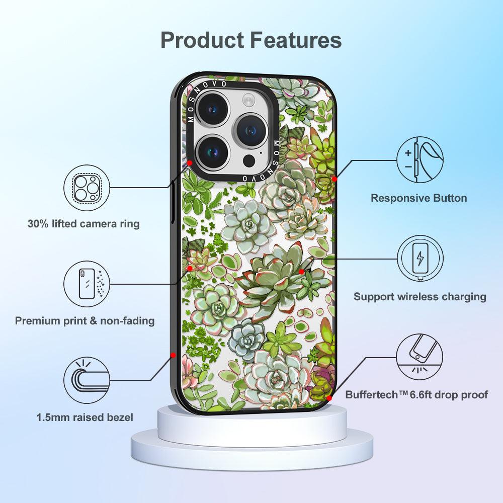 Succulent Phone Case - iPhone 14 Pro Case - MOSNOVO