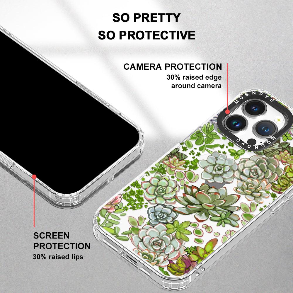 Succulent Phone Case - iPhone 14 Pro Max Case - MOSNOVO