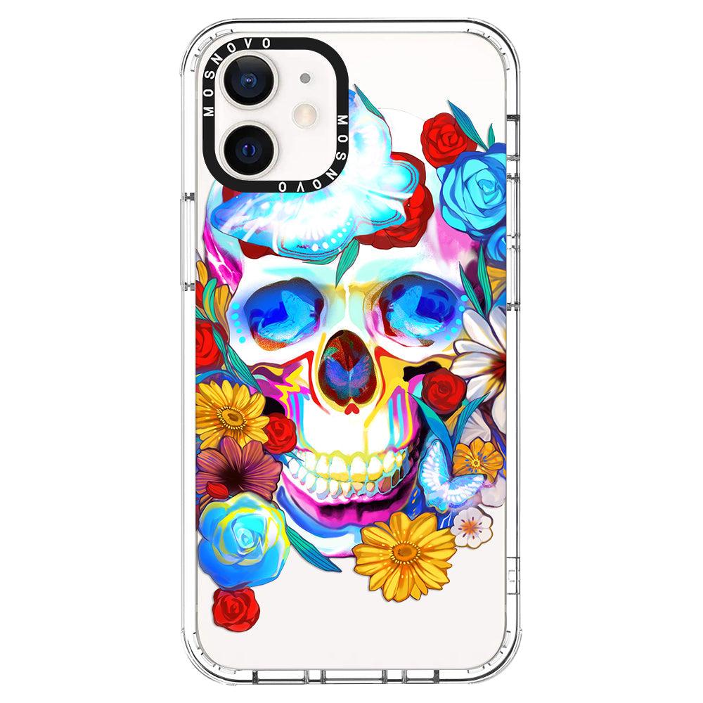 Neon Skull Phone Case - iPhone 12 Case - MOSNOVO