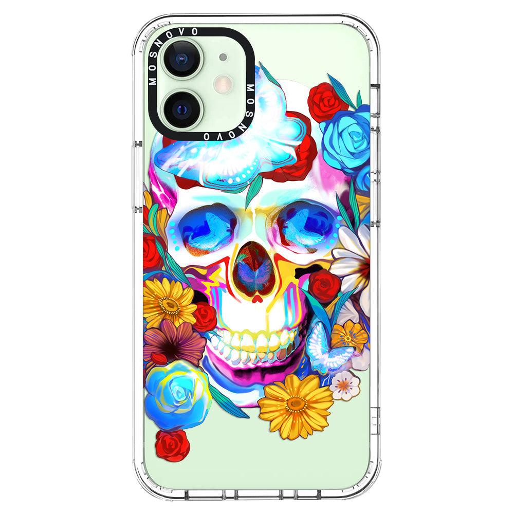 Neon Skull Phone Case - iPhone 12 Case - MOSNOVO