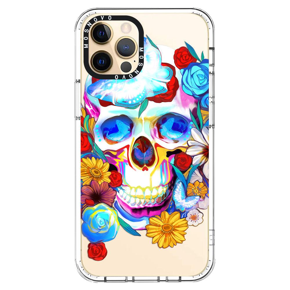 Neon Skull Phone Case - iPhone 12 Pro Max Case - MOSNOVO