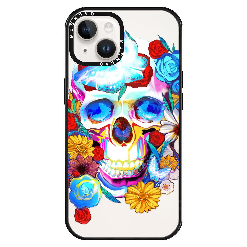 Neon Skull Phone Case - iPhone 14 Case - MOSNOVO