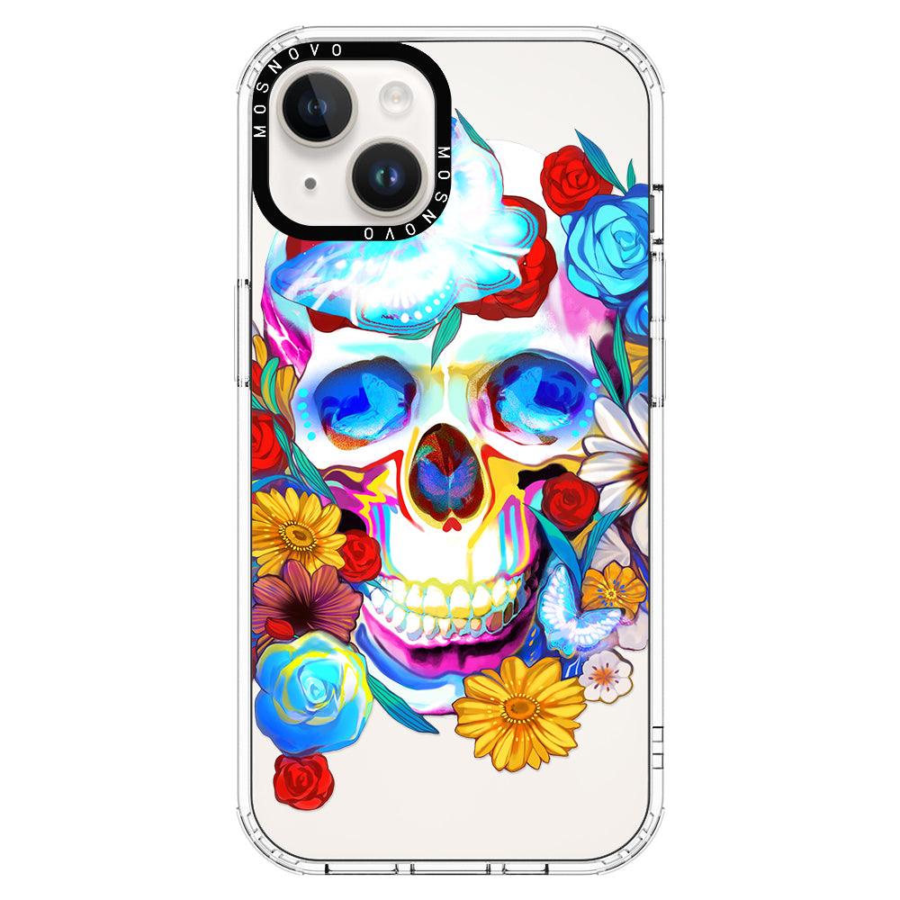 Neon Skull Phone Case - iPhone 14 Case - MOSNOVO