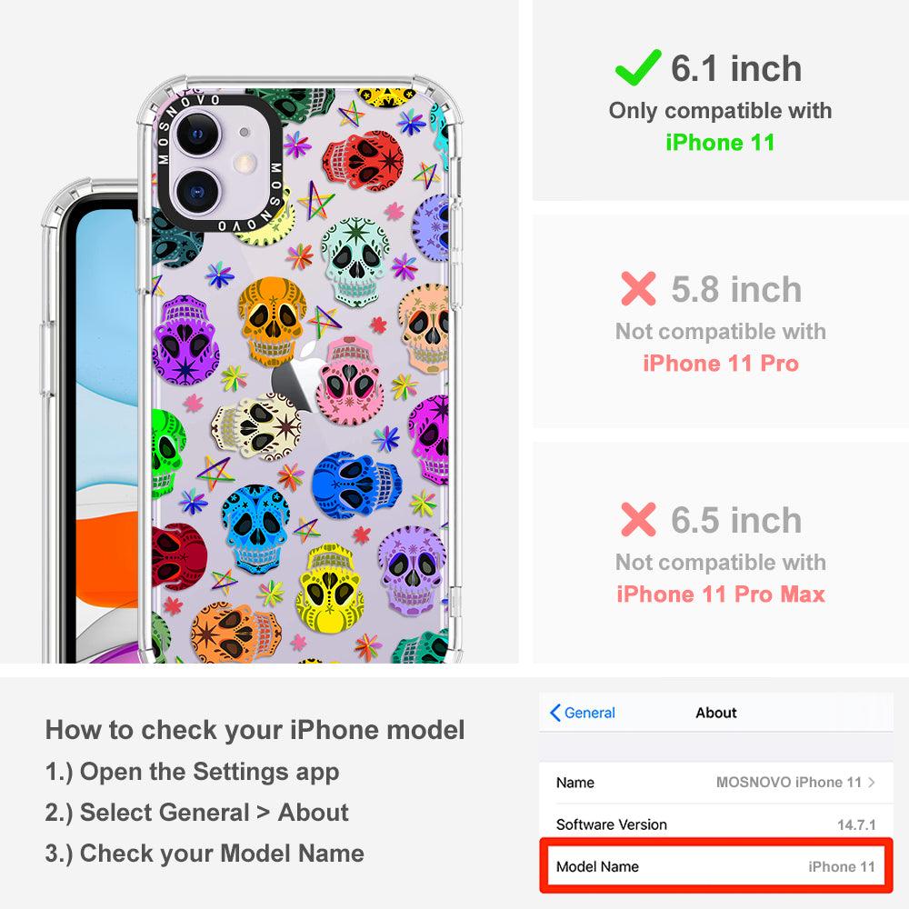 Skull Phone Case - iPhone 11 Case - MOSNOVO