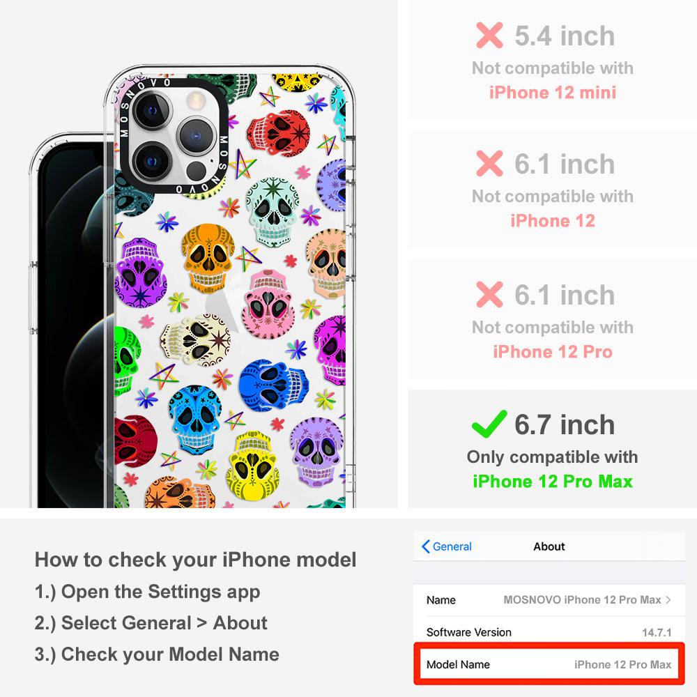 Skull Phone Case - iPhone 12 Pro Max Case - MOSNOVO