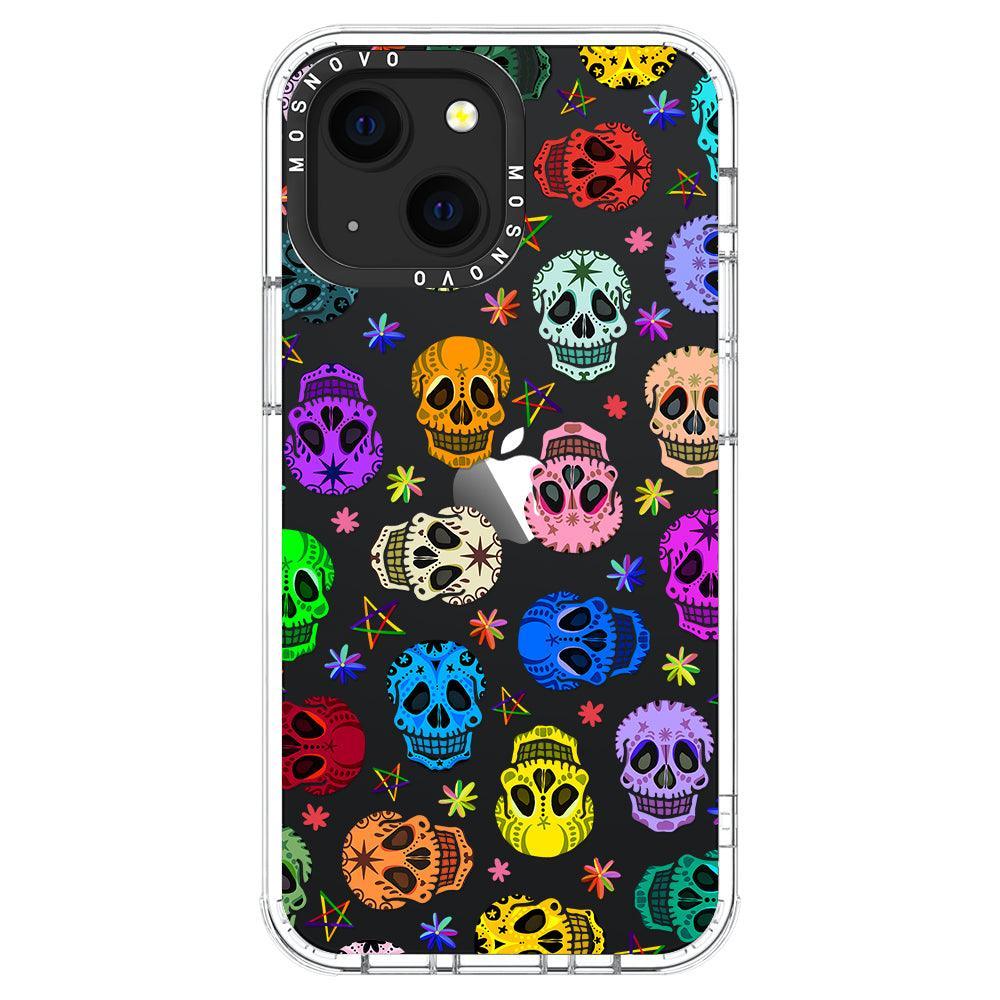 Skull Phone Case - iPhone 13 Mini Case - MOSNOVO