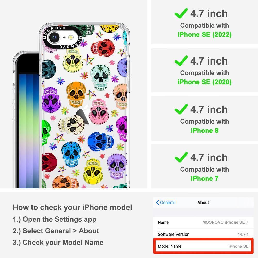 Skull Phone Case - iPhone SE 2020 Case - MOSNOVO
