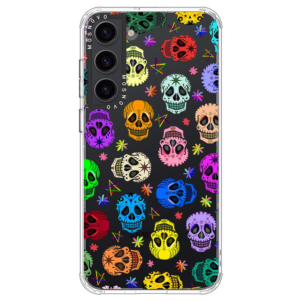 Sugar Skull Phone Case - Samsung Galaxy S23 Case - MOSNOVO