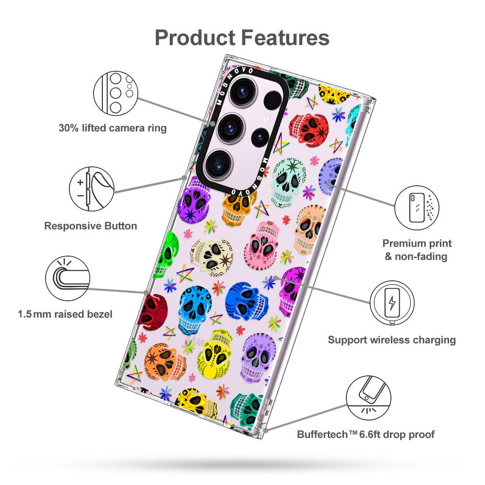 Sugar Skull Phone Case - Samsung Galaxy S23 Ultra Case - MOSNOVO