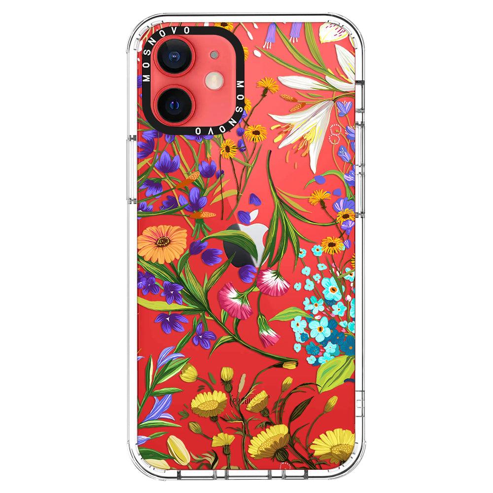 Summer Flower Holidays Phone Case - iPhone 12 Case - MOSNOVO