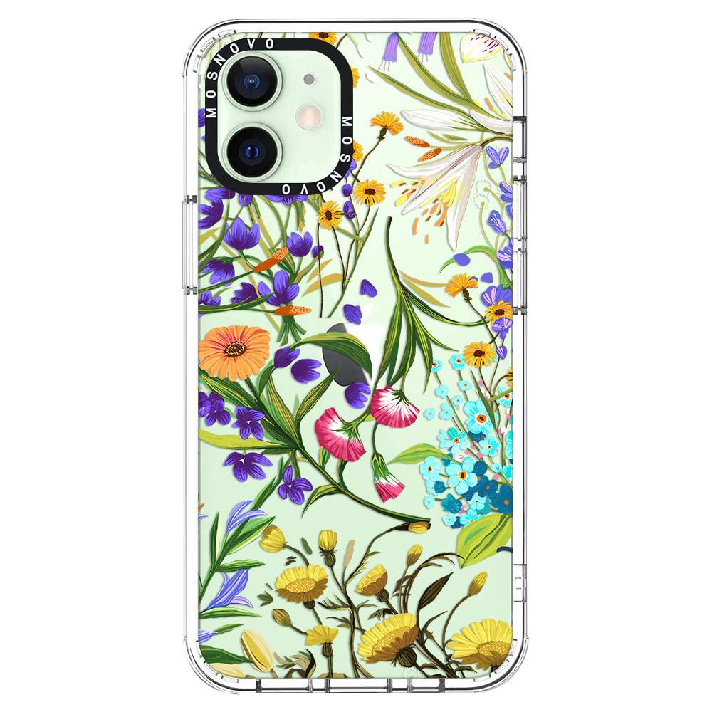 Summer Flower Holidays Phone Case - iPhone 12 Mini Case - MOSNOVO