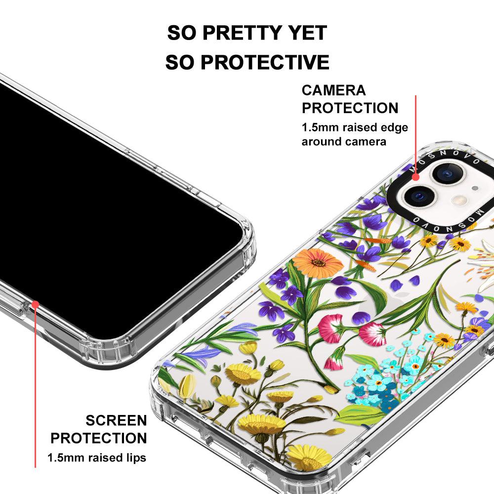 Summer Flower Holidays Phone Case - iPhone 12 Mini Case - MOSNOVO