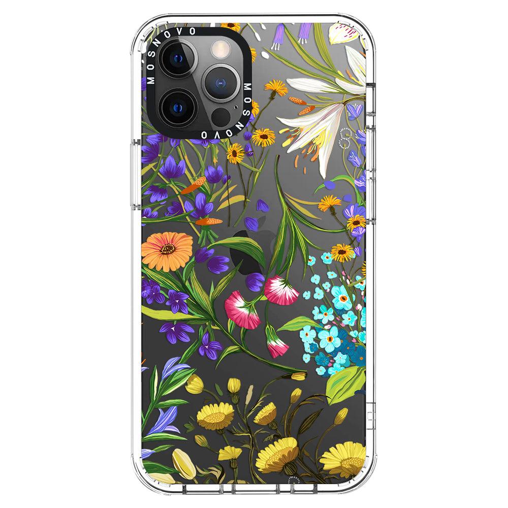 Summer Flower Holidays Phone Case - iPhone 12 Pro Case - MOSNOVO