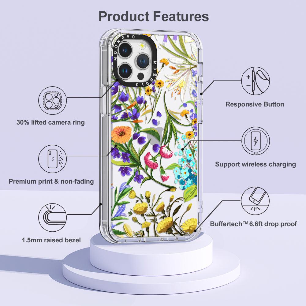 Summer Flower Holidays Phone Case - iPhone 12 Pro Max Case - MOSNOVO