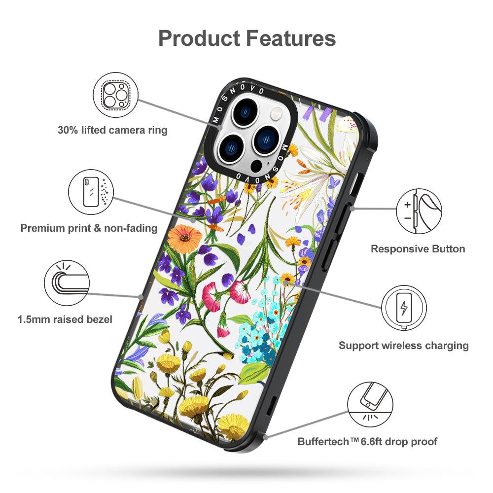 Summer Flower Holidays Phone Case - iPhone 13 Pro Case - MOSNOVO