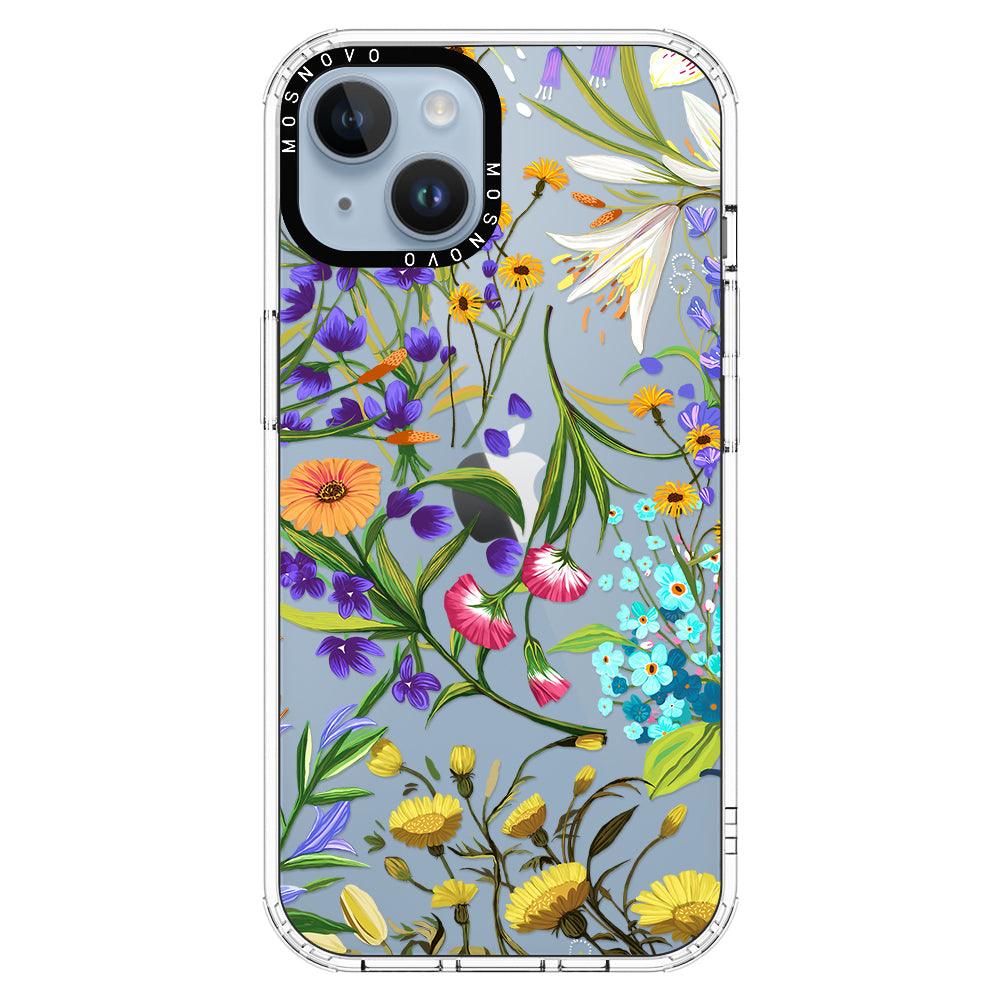 Summer Flower Holidays Phone Case - iPhone 14 Plus Case - MOSNOVO