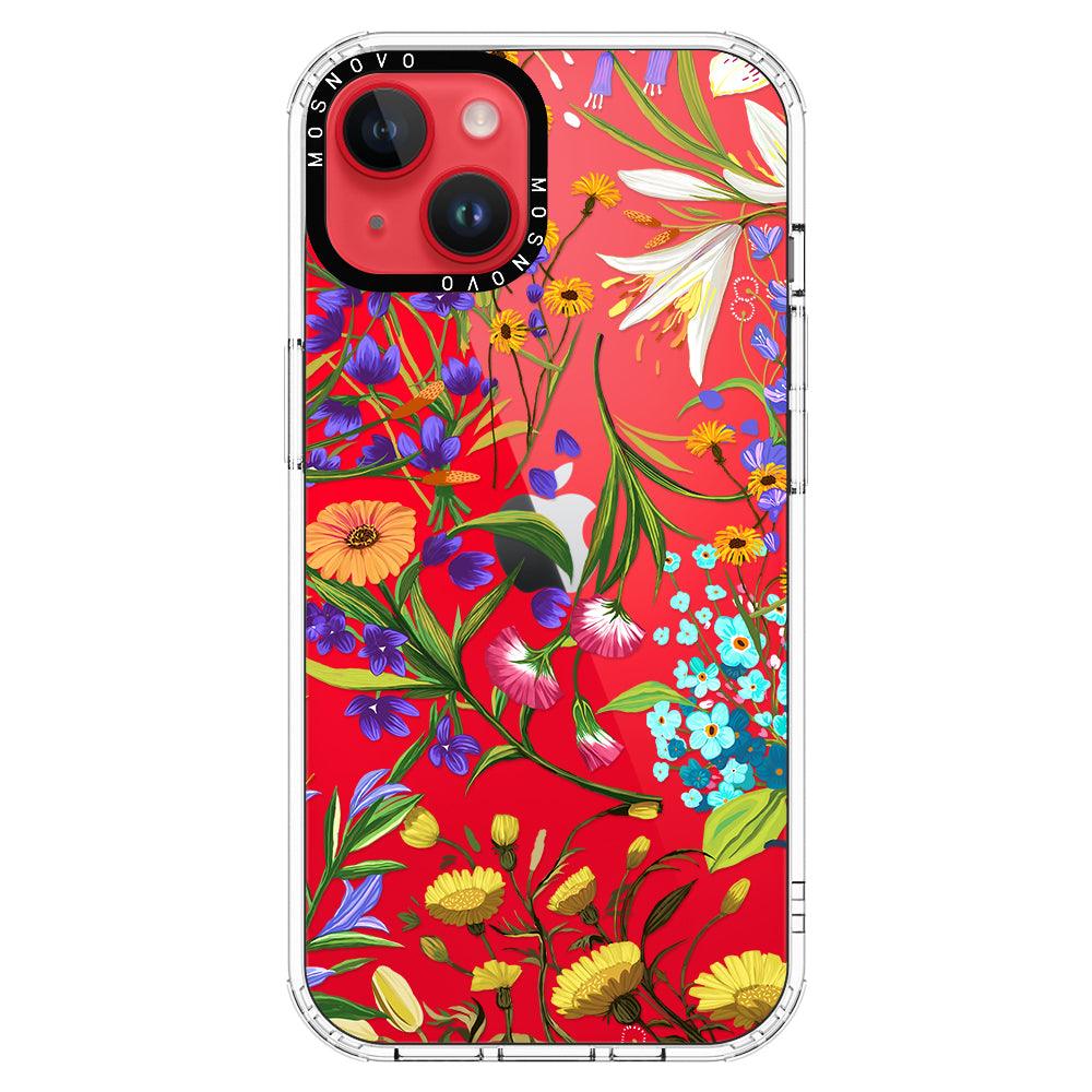 Summer Flower Holidays Phone Case - iPhone 14 Plus Case - MOSNOVO