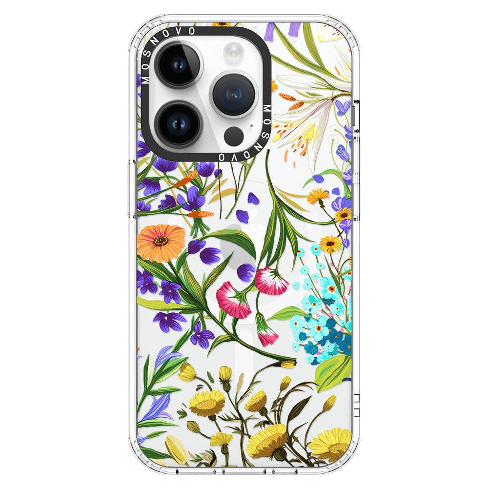 Summer Flower Holidays Phone Case - iPhone 14 Pro Case - MOSNOVO