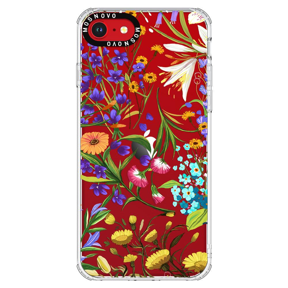 Summer Flower Holidays Phone Case - iPhone SE 2020 Case - MOSNOVO