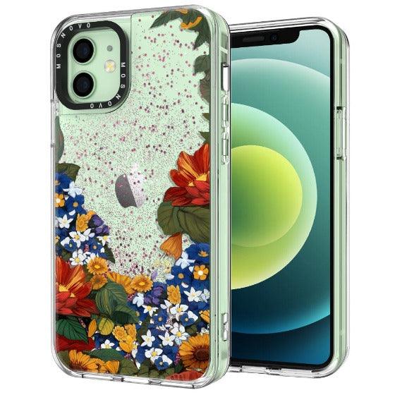 Summer Garden Glitter Phone Case - iPhone 12 Case - MOSNOVO