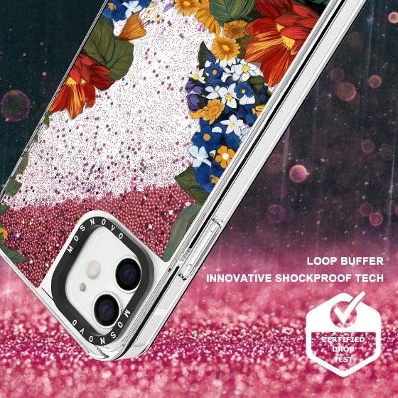 Summer Garden Glitter Phone Case - iPhone 12 Case - MOSNOVO