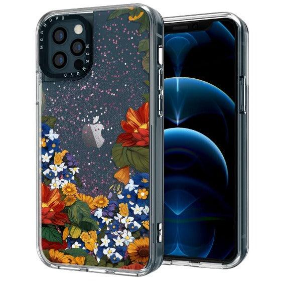 Summer Garden Glitter Phone Case - iPhone 12 Pro Case - MOSNOVO