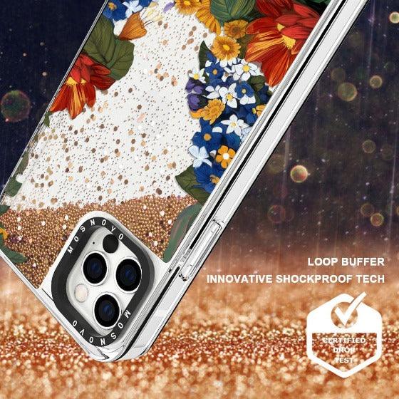 Summer Garden Glitter Phone Case - iPhone 12 Pro Case - MOSNOVO