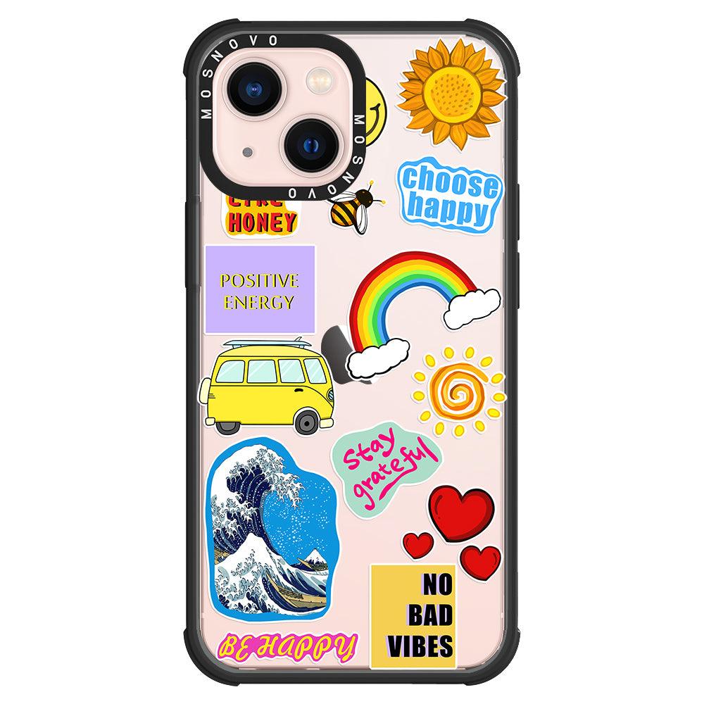 Happy Vibes Phone Case - iPhone 13 Case - MOSNOVO
