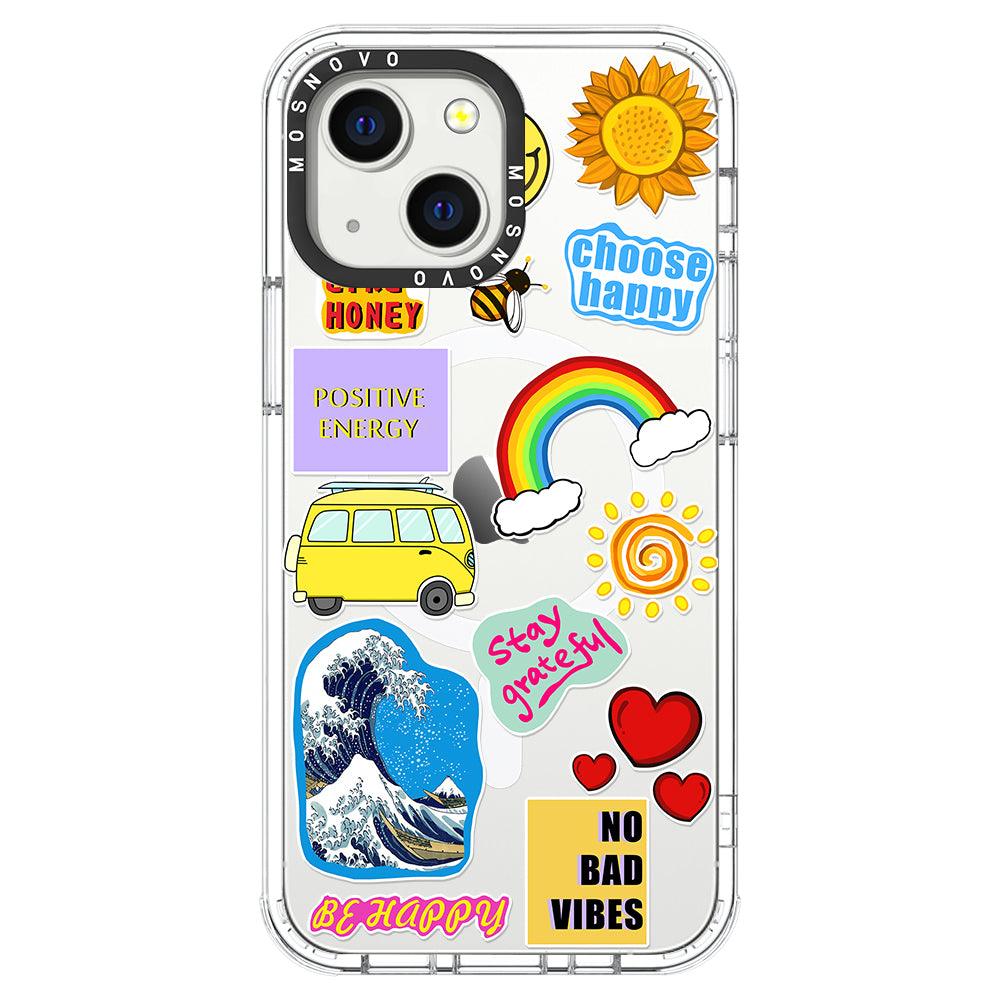 Happy Vibes Phone Case - iPhone 13 Case - MOSNOVO