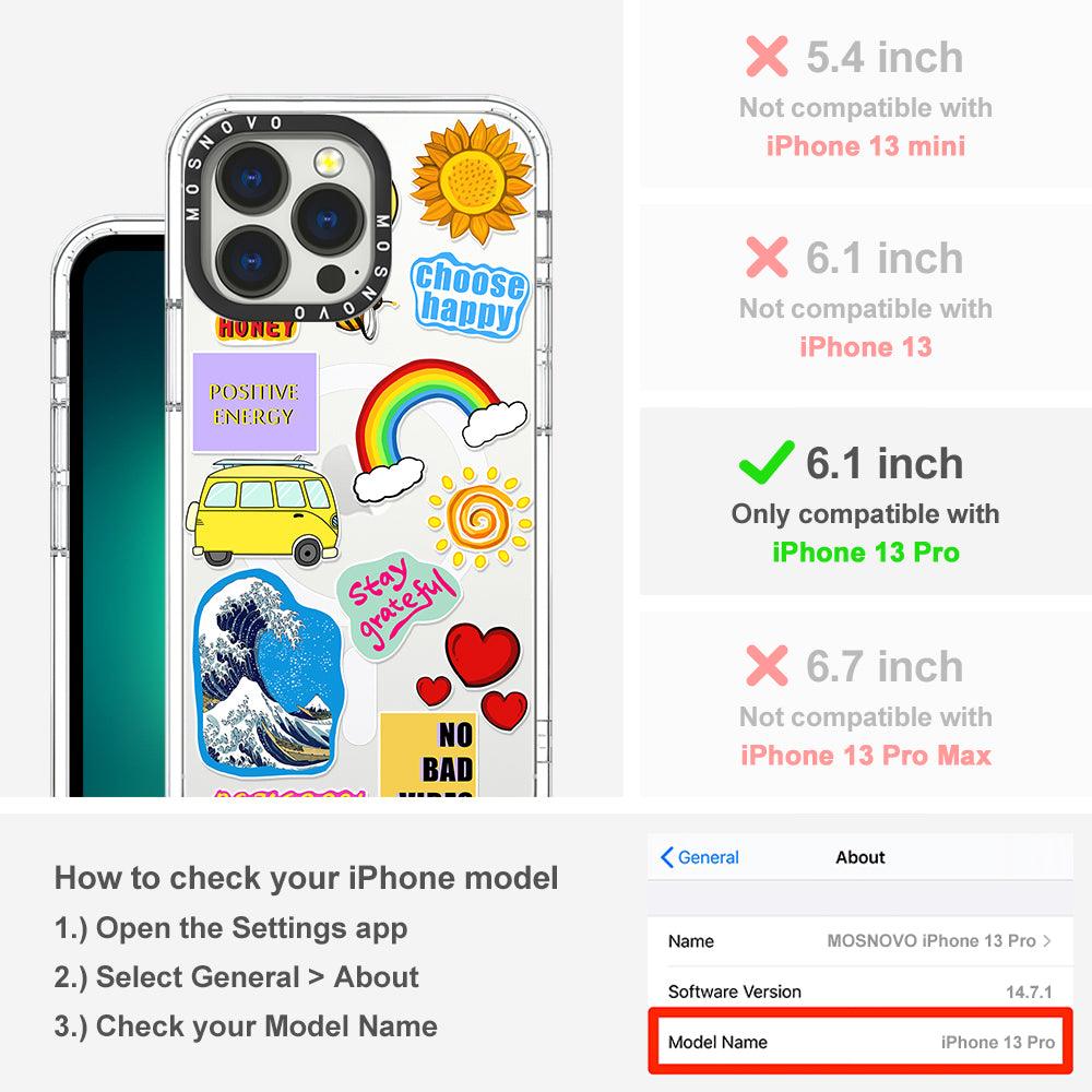 Happy Vibes Phone Case - iPhone 13 Pro Case - MOSNOVO