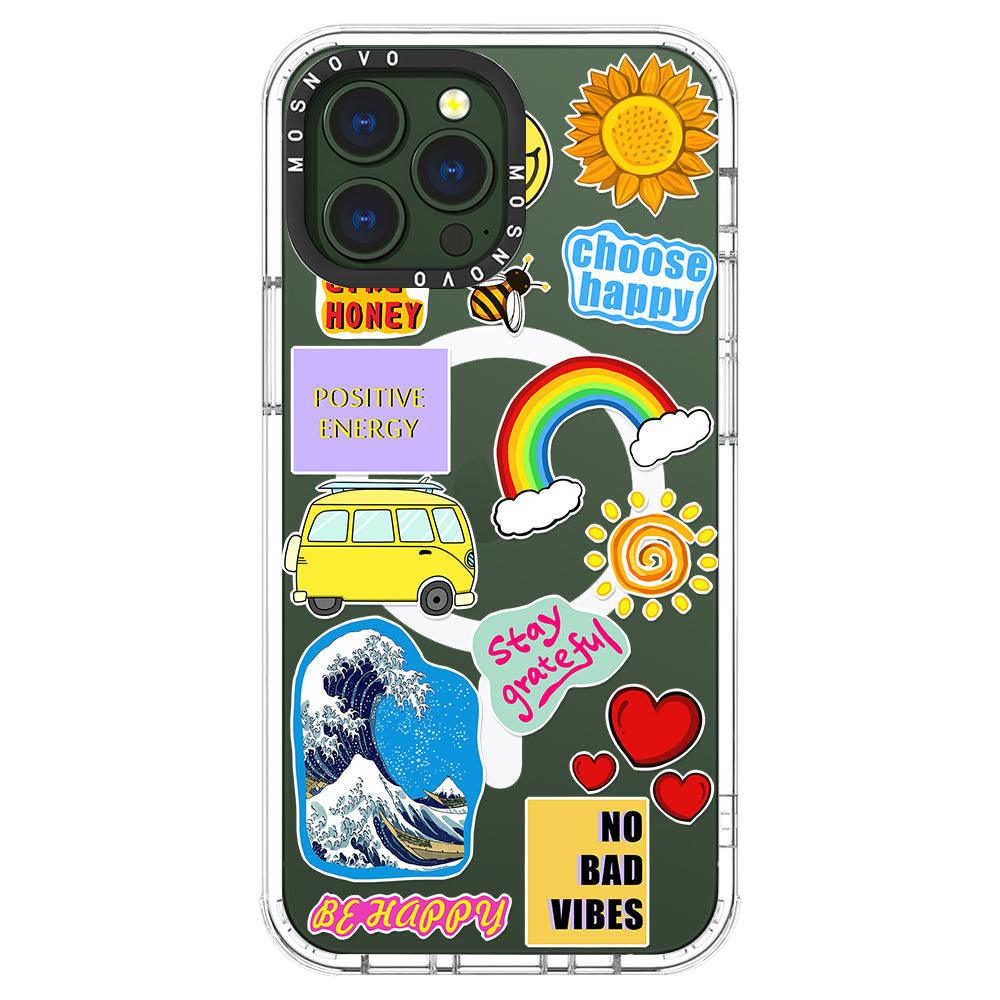 Happy Vibes Phone Case - iPhone 13 Pro Max Case - MOSNOVO