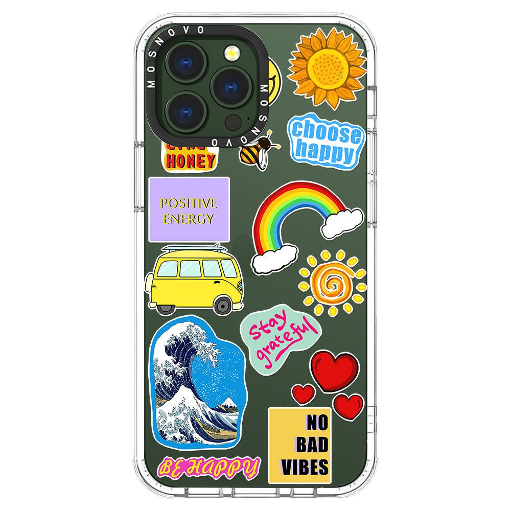 Happy Vibes Phone Case - iPhone 13 Pro Max Case - MOSNOVO
