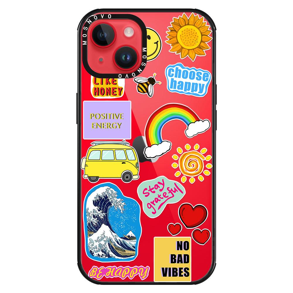 Happy Vibes Phone Case - iPhone 14 Case - MOSNOVO