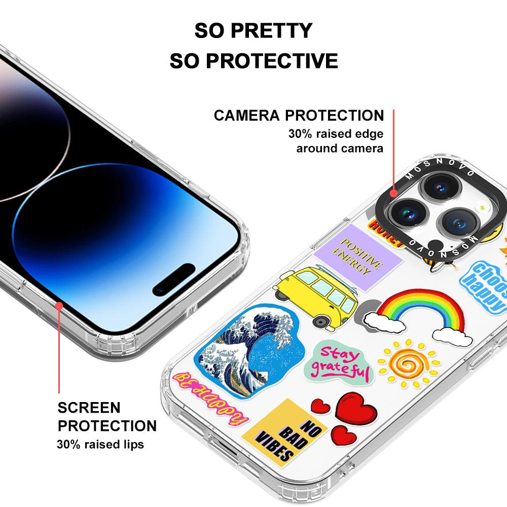 Happy Vibes Phone Case - iPhone 14 Pro Max Case - MOSNOVO