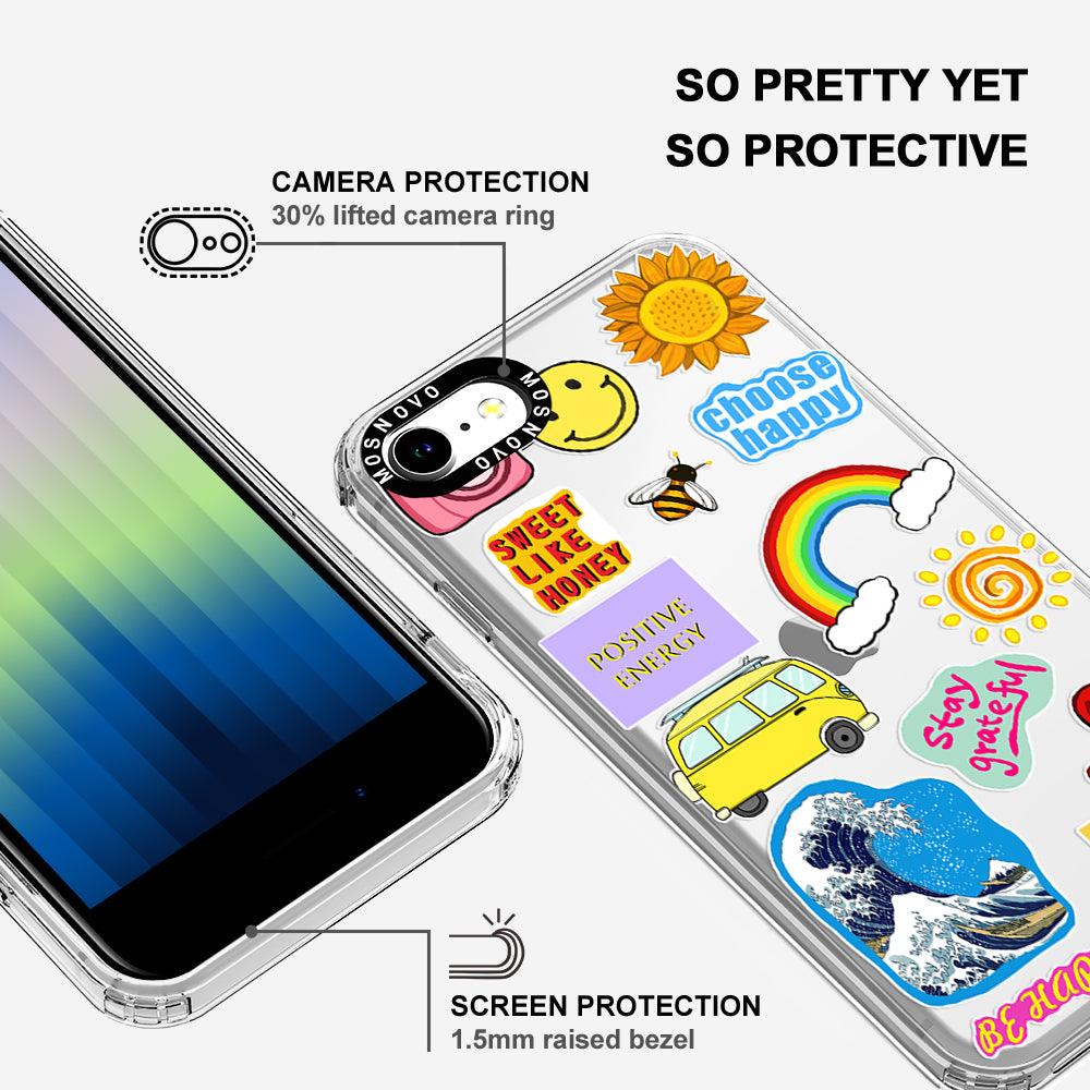 Happy Vibes Phone Case - iPhone SE 2020 Case - MOSNOVO
