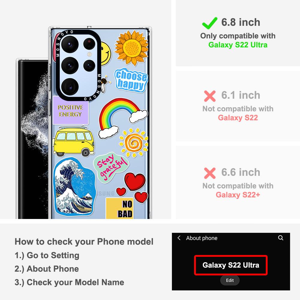 Summer Vibes Phone Case - Samsung Galaxy S22 Ultra Case - MOSNOVO
