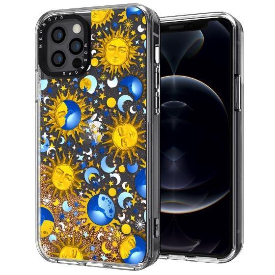 Sun and Moon Glitter Phone Case - iPhone 12 Pro Max Case - MOSNOVO