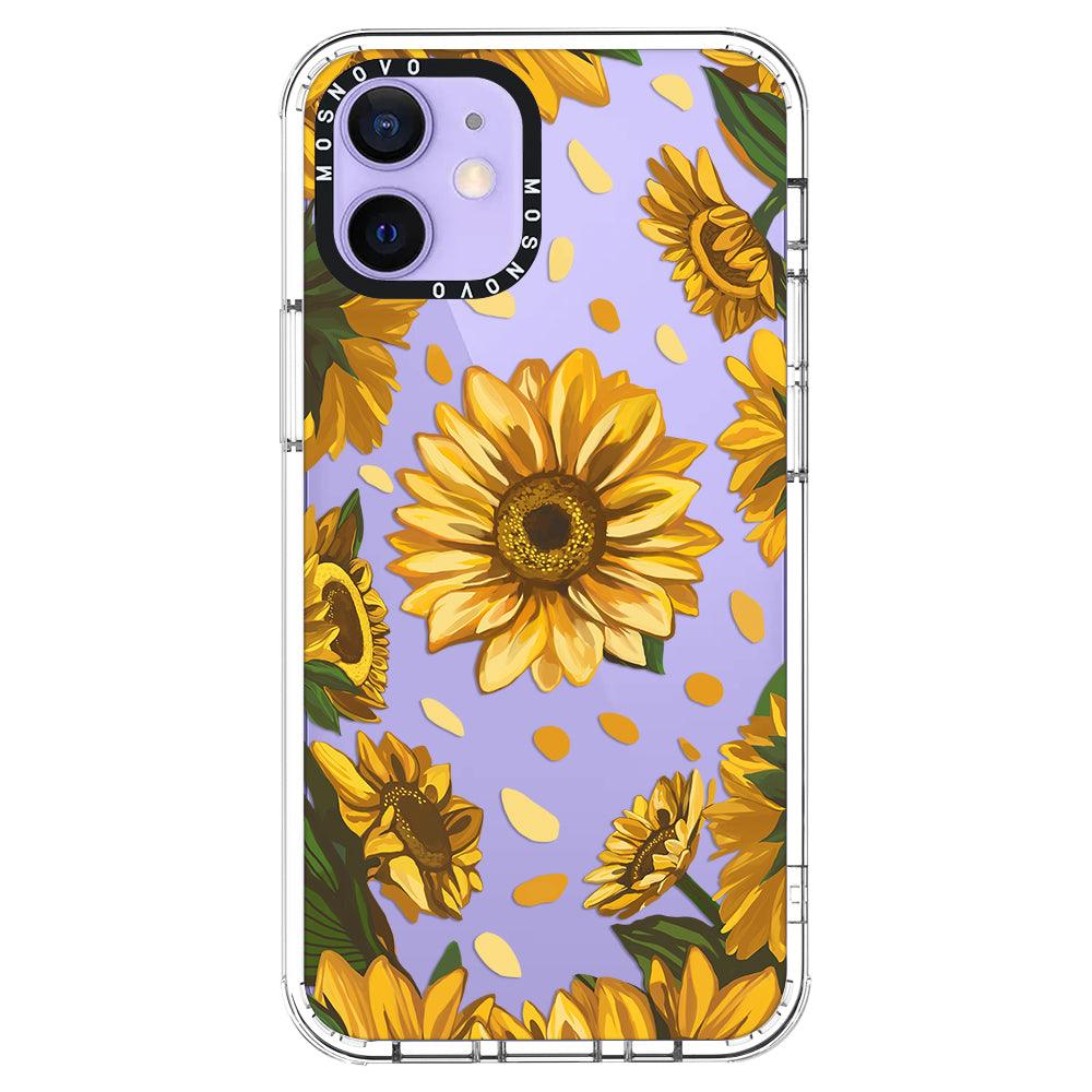 Sunflower Garden Phone Case - iPhone 12 Mini Case - MOSNOVO