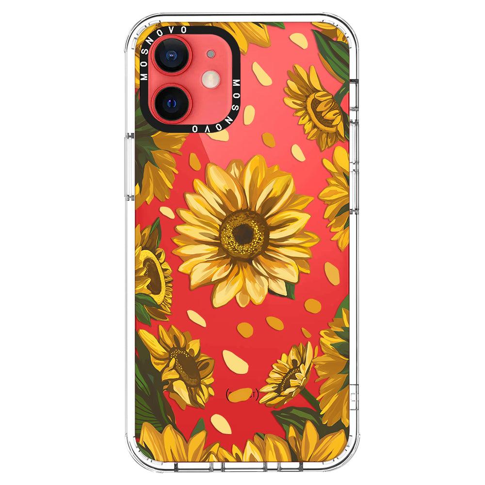 Sunflower Garden Phone Case - iPhone 12 Mini Case - MOSNOVO