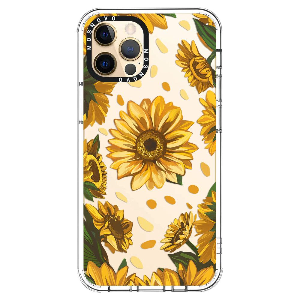 Sunflower Garden Phone Case - iPhone 12 Pro Case - MOSNOVO