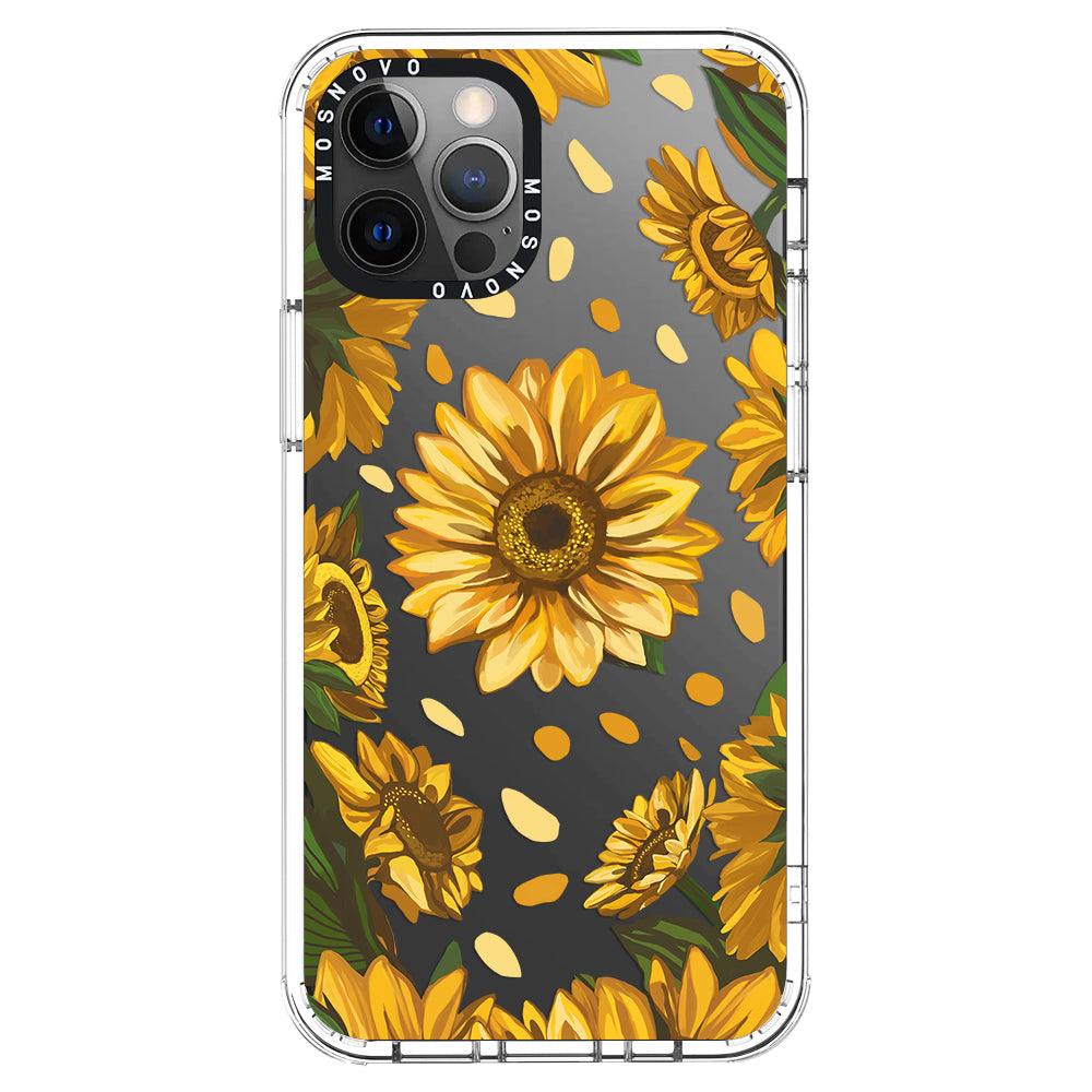 Sunflower Garden Phone Case - iPhone 12 Pro Case - MOSNOVO
