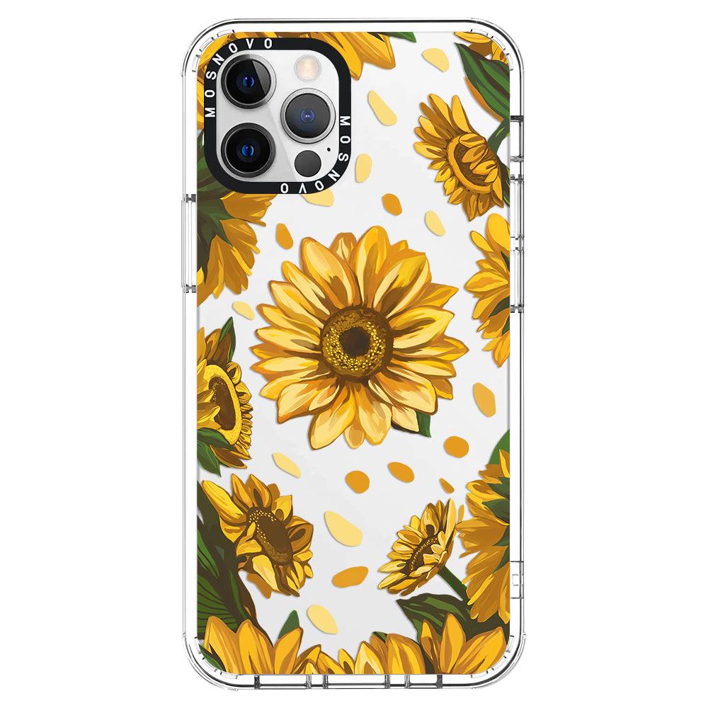 Sunflower Garden Phone Case - iPhone 12 Pro Max Case - MOSNOVO
