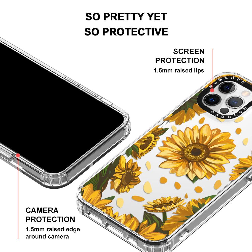 Sunflower Garden Phone Case - iPhone 12 Pro Max Case - MOSNOVO