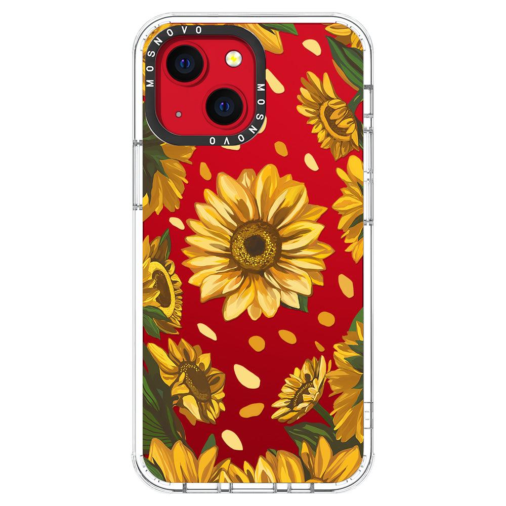 Sunflower Garden Phone Case - iPhone 13 Case - MOSNOVO