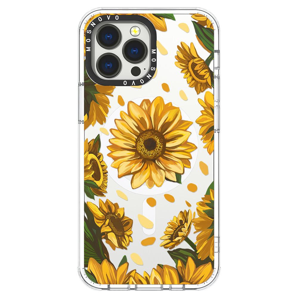 Sunflower Garden Phone Case - iPhone 13 Pro Max Case - MOSNOVO
