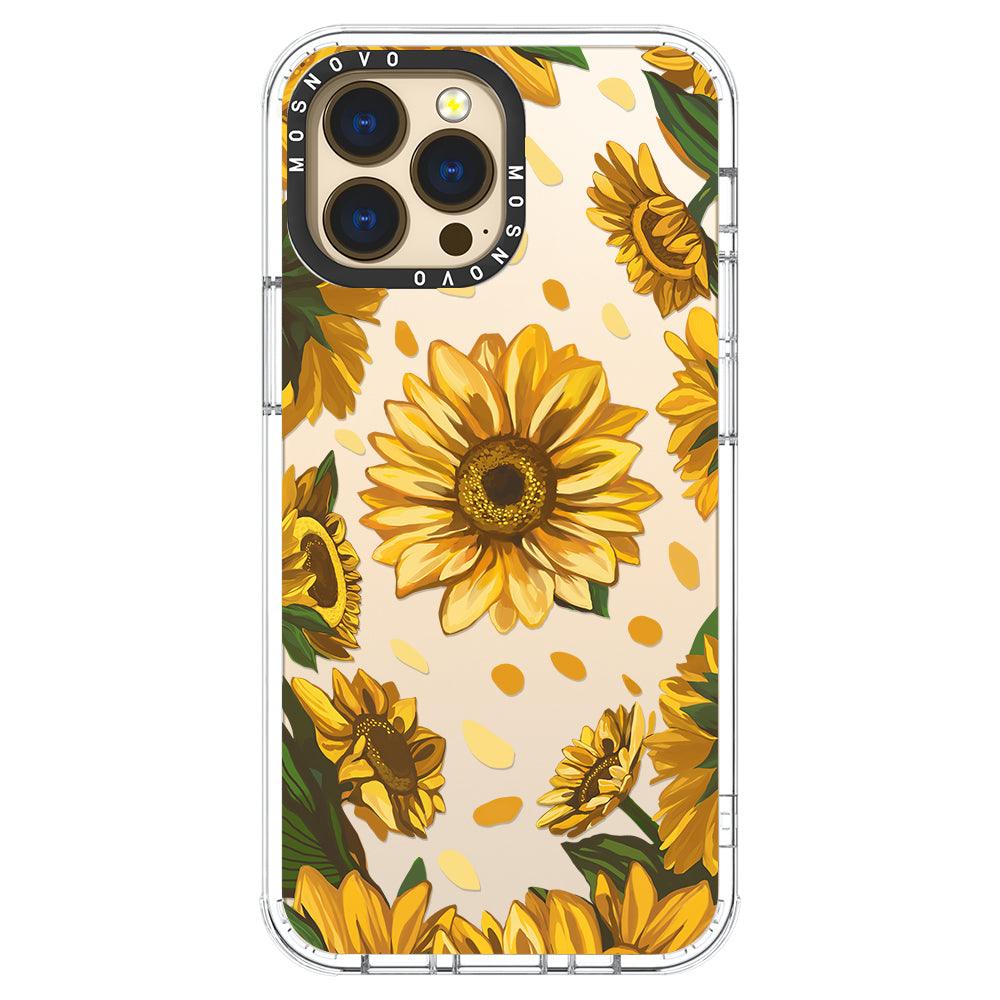 Sunflower Garden Phone Case - iPhone 13 Pro Max Case - MOSNOVO