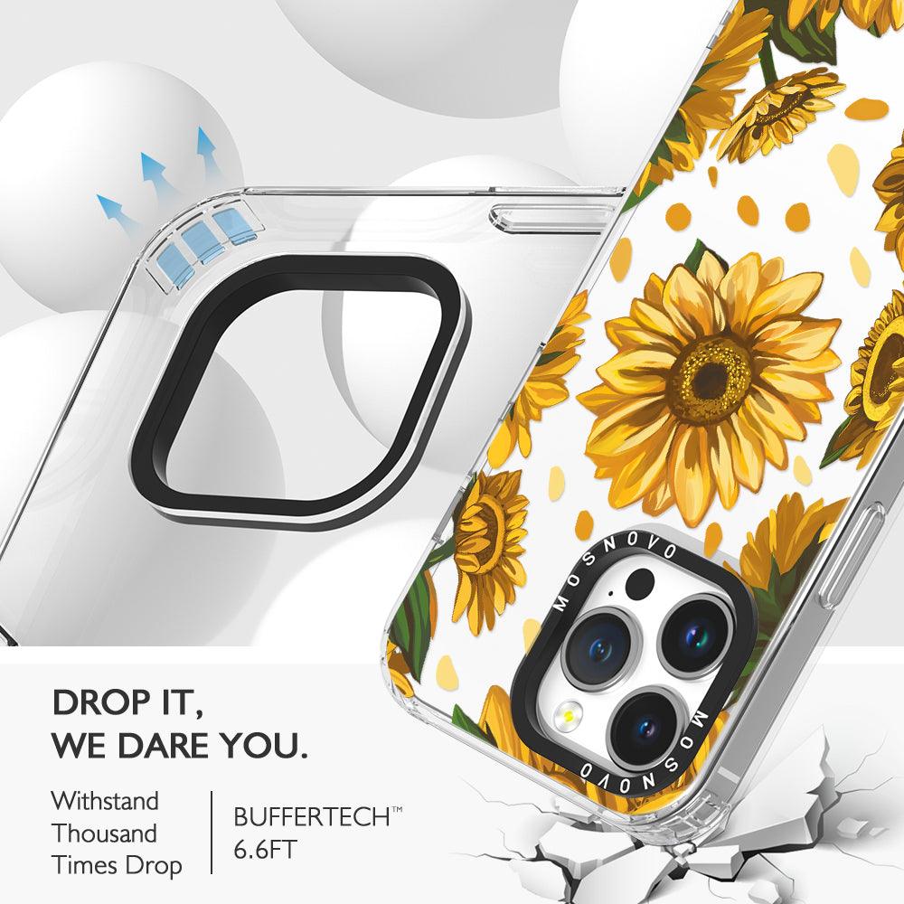 Sunflower Garden Phone Case - iPhone 14 Pro Max Case - MOSNOVO