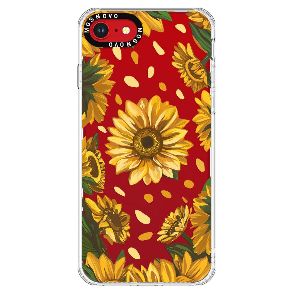 Sunflower Garden Phone Case - iPhone SE 2022 Case - MOSNOVO