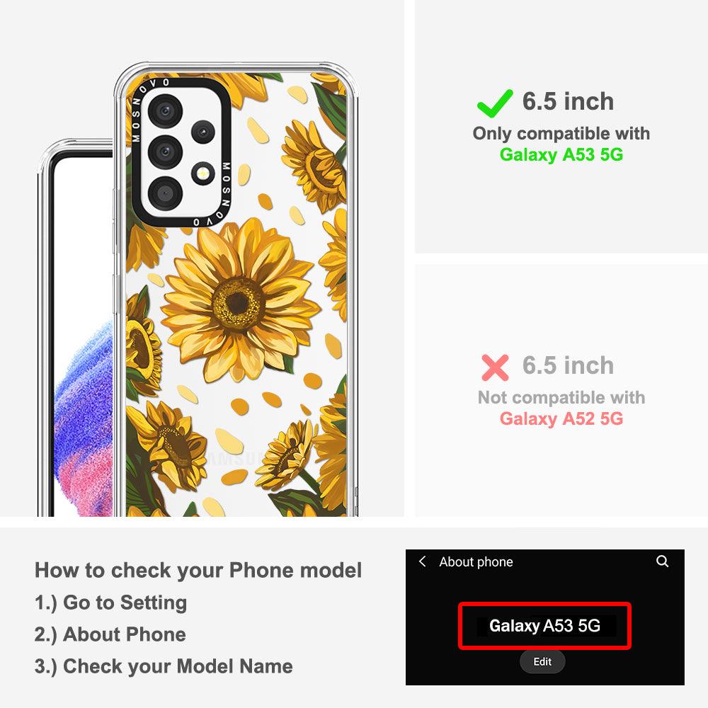 Sunflower Garden Phone Case - Samsung Galaxy A53 Case - MOSNOVO