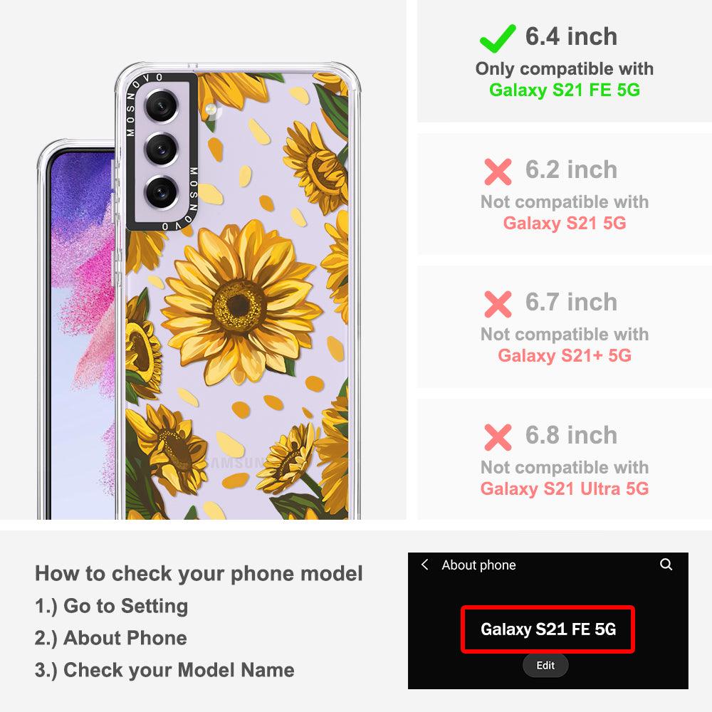 Sunflower Garden Phone Case - Samsung Galaxy S21 FE Case - MOSNOVO